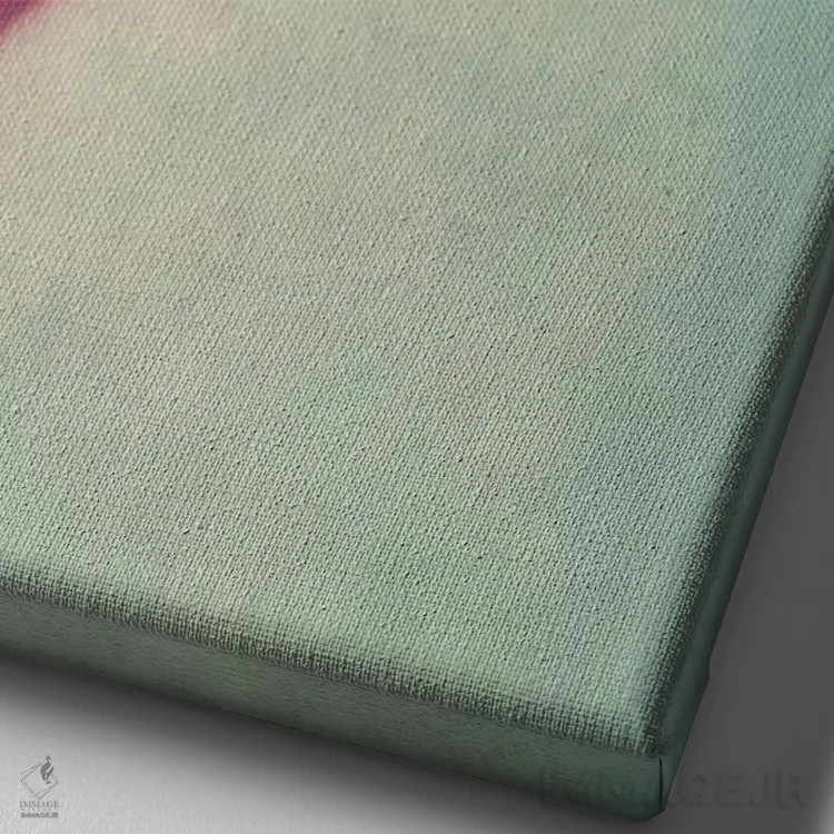 تابلو دکوراتیو غلاف شقایق اثر کلودیا دروسرت - نمای نزدیک بافت بوم