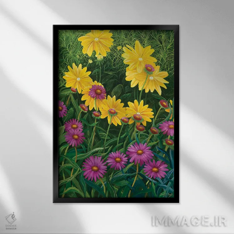 تابلو دکوراتیو نسل جدید اثر کرتیس فانک - نمای قابدار مشکی