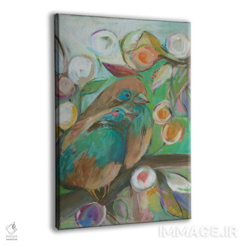 تابلو دکوراتیو دو عشق اثر کانی کالم - نمای پرسپکتیو محصول