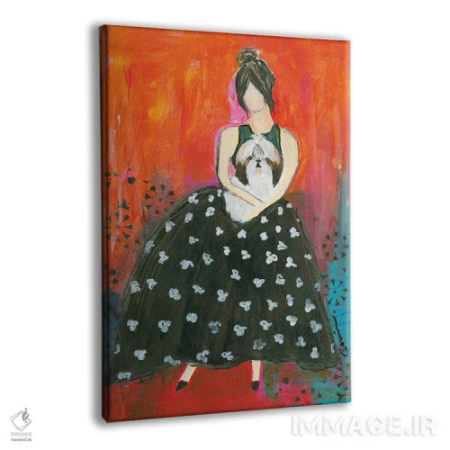 تابلو دکوراتیو قلب ها اسیر شده اند اثر کانی کالم - نمای پرسپکتیو محصول