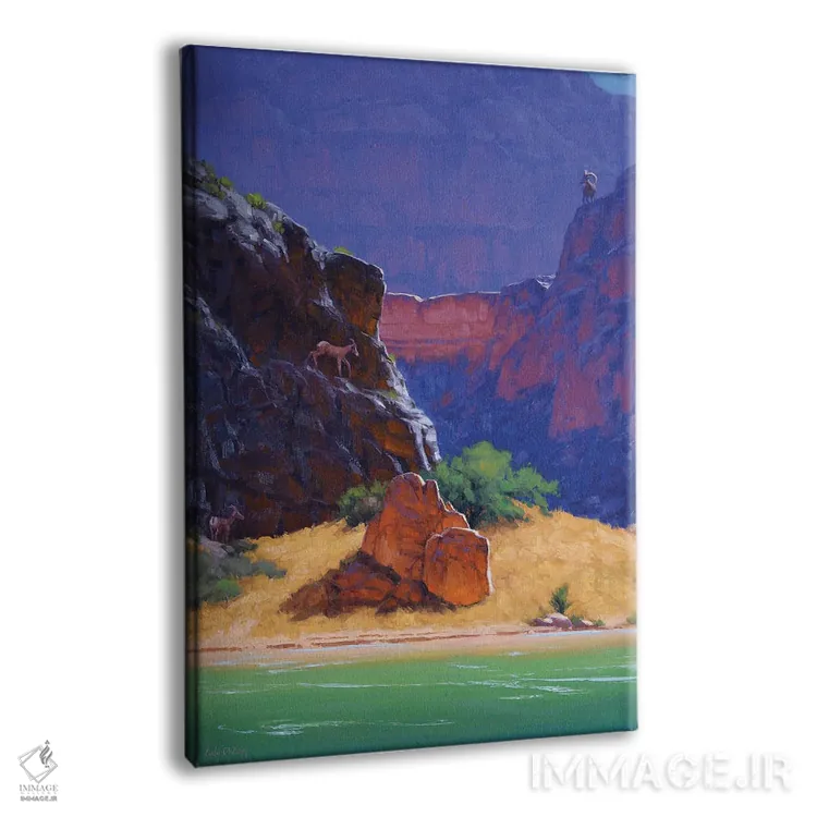 تابلو دکوراتیو میان سنگ و سختی اثر کدی دی لانگ - نمای پرسپکتیو محصول