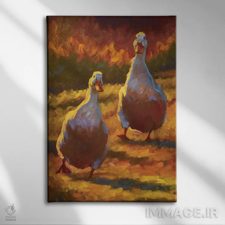 تابلو دکوراتیو به آرامی وارد شدن اثر چری کریستنسن - نمای روبهرو روی دیوار