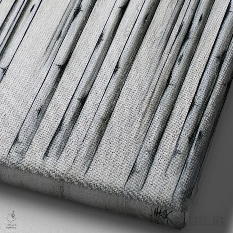 تابلو مینیمال بزرگ تر اثر جی لاندو - نمای نزدیک بافت بوم