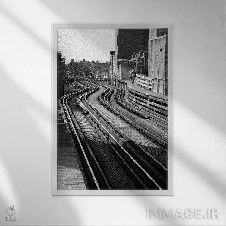 تابلو دکوراتیو شیکاگو اثر جی لاندو - نمای قابدار سفید