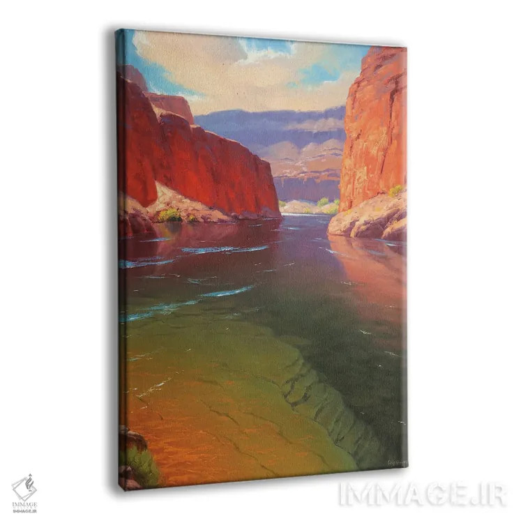 تابلو دکوراتیو ژرفای دره اثر کدی دی لانگ - نمای پرسپکتیو محصول