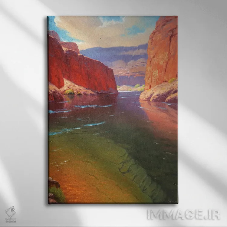 تابلو دکوراتیو ژرفای دره اثر کدی دی لانگ - نمای روبهرو روی دیوار