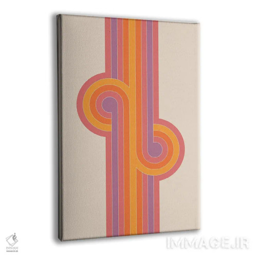 تابلو انتزاعی گره های بوکا اثر دیزاینز سرکا ۷۸ - نمای پرسپکتیو محصول