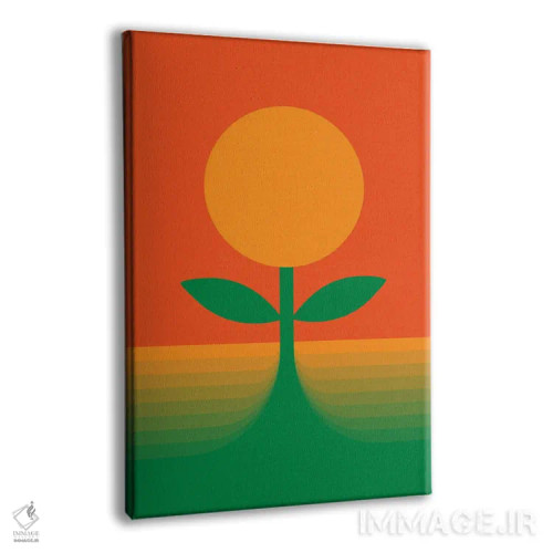 تابلو انتزاعی رشد کن اثر دیزاینز سرکا ۷۸ - نمای پرسپکتیو محصول