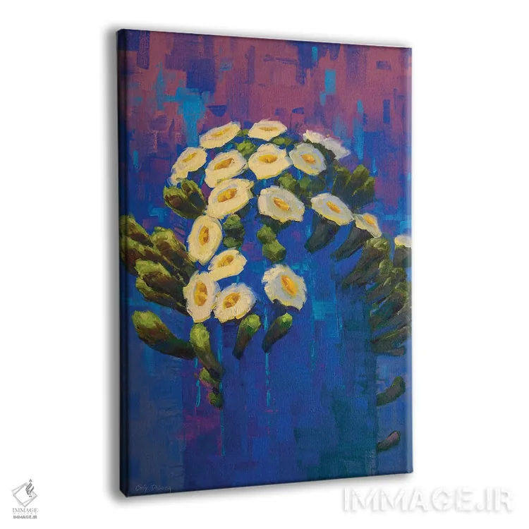 تابلو دکوراتیو ساگوارو در آبی اثر کدی دی لانگ - نمای پرسپکتیو محصول