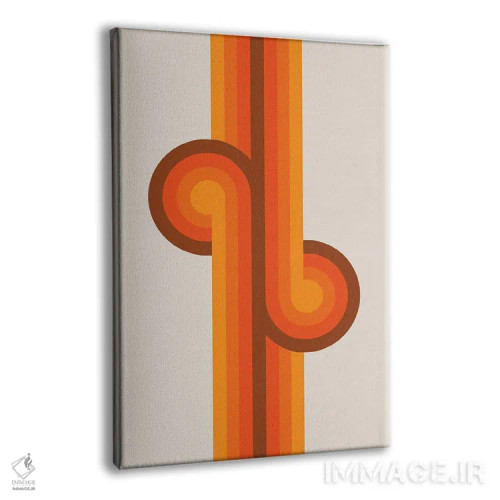 تابلو انتزاعی گره های طلایی اثر دیزاینز سرکا ۷۸ - نمای پرسپکتیو محصول