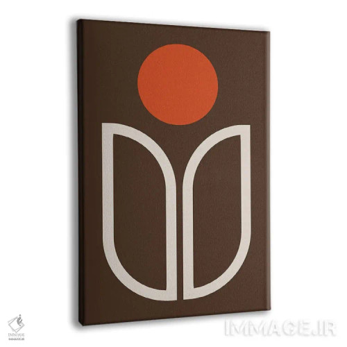 تابلو انتزاعی شکوفه نوامبر اثر دیزاینز سرکا ۷۸ - نمای پرسپکتیو محصول