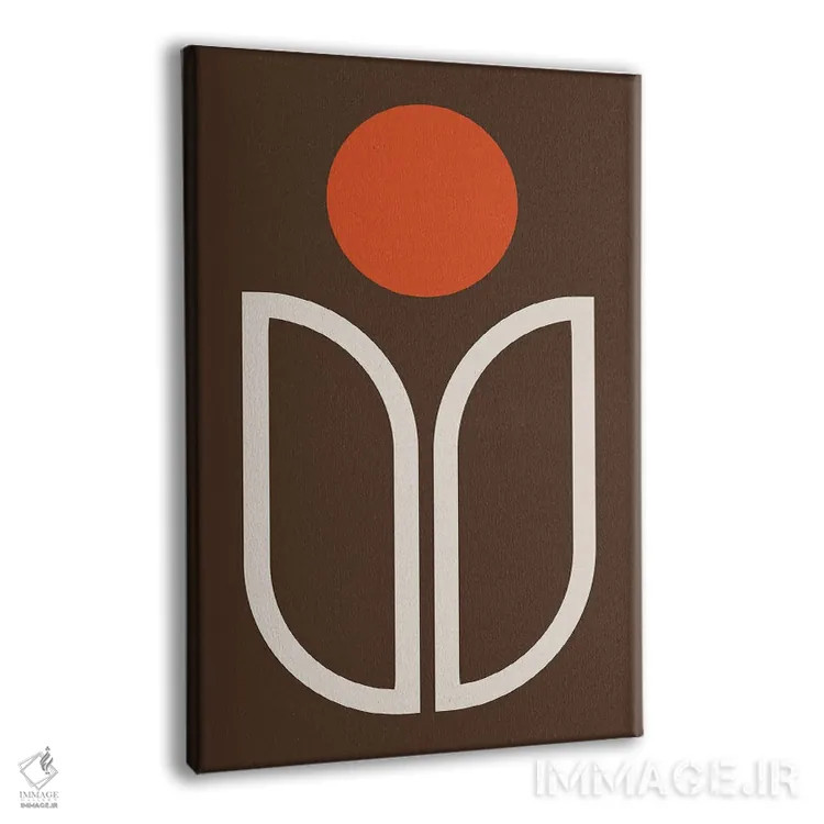 تابلو انتزاعی شکوفه نوامبر اثر دیزاینز سرکا ۷۸ - نمای پرسپکتیو محصول