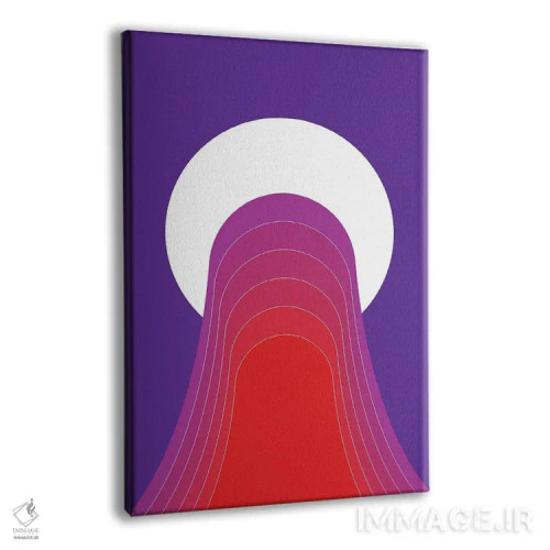 تابلو انتزاعی غروب بیابان اثر دیزاینز سرکا ۷۸ - نمای پرسپکتیو محصول