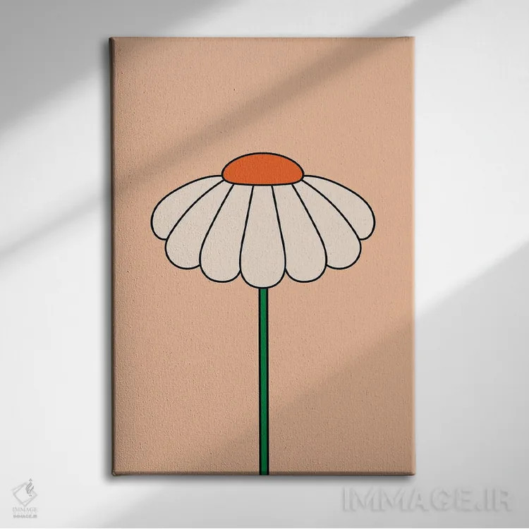 تابلو مدرن شکوفایی آوریل II اثر دیزاینز سرکا ۷۸ - نمای روبهرو روی دیوار