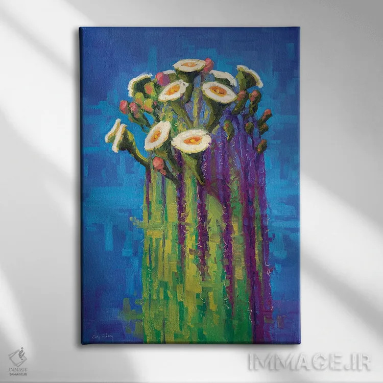 تابلو دکوراتیو دست دراز کردن اثر کدی دی لانگ - نمای روبهرو روی دیوار