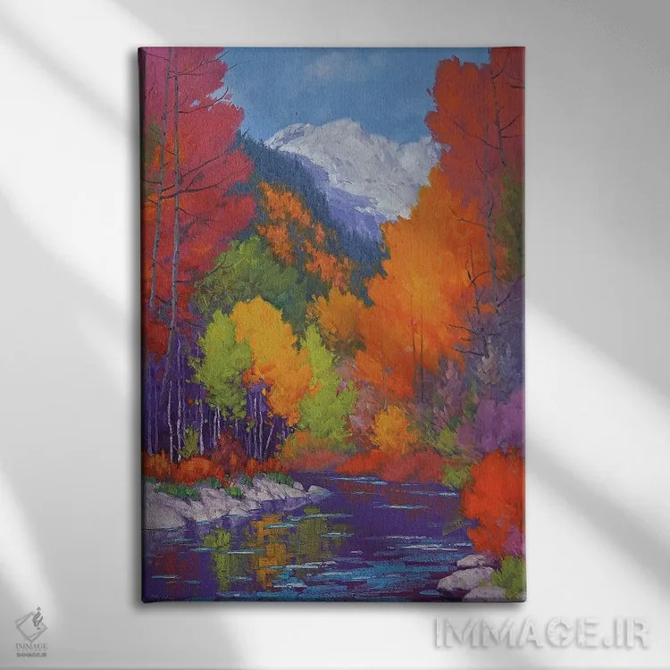 تابلو دکوراتیو پاییز جسور اثر کدی دی لانگ - نمای روبهرو روی دیوار