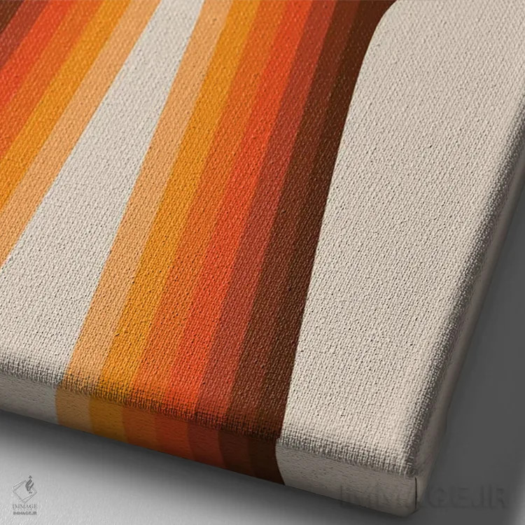 تابلو انتزاعی بال طلایی اثر دیزاینز سرکا ۷۸ - نمای نزدیک بافت بوم