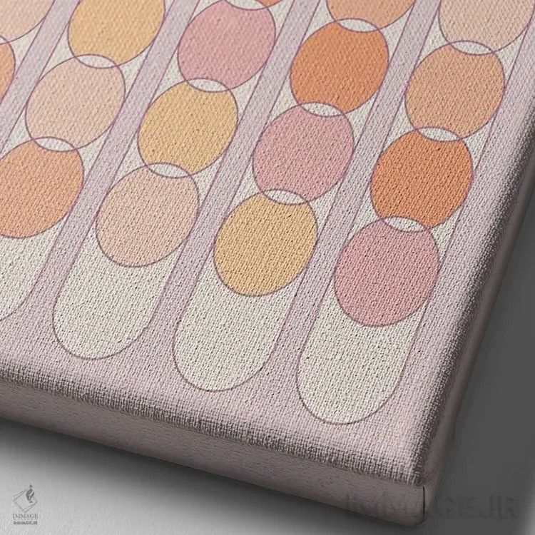 تابلو انتزاعی لغزنده یاسی اثر دیزاینز سرکا ۷۸ - نمای نزدیک بافت بوم