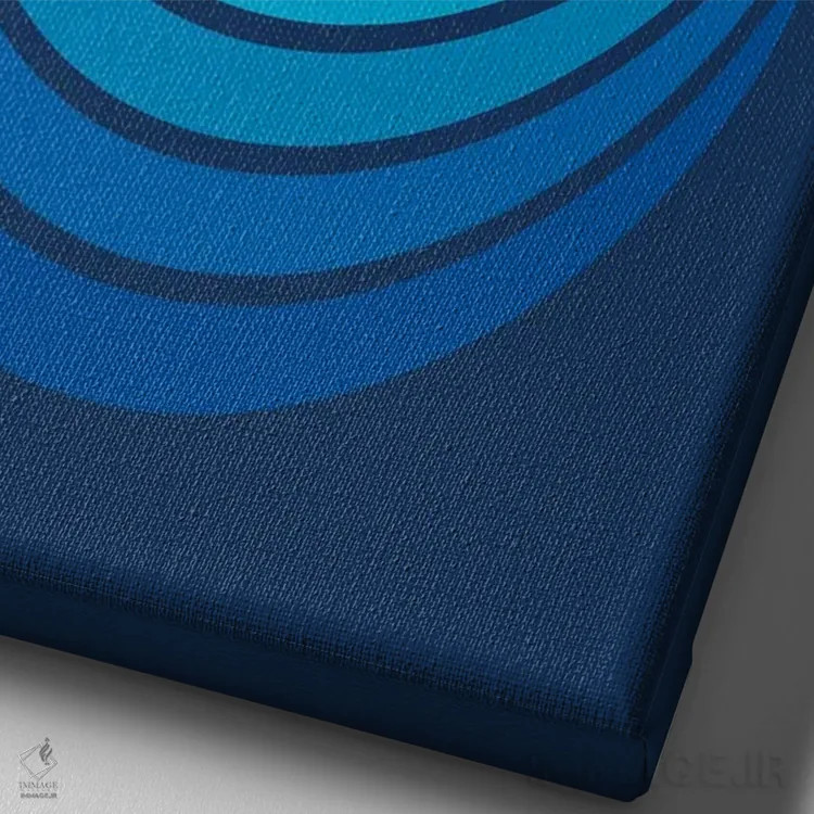 تابلو انتزاعی هلال اقیانوس اثر دیزاینز سرکا ۷۸ - نمای نزدیک بافت بوم