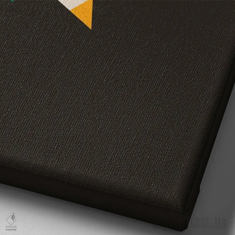 تابلو دکوراتیو مدادها بالا اثر دیزاینز سرکا ۷۸ - نمای نزدیک بافت بوم