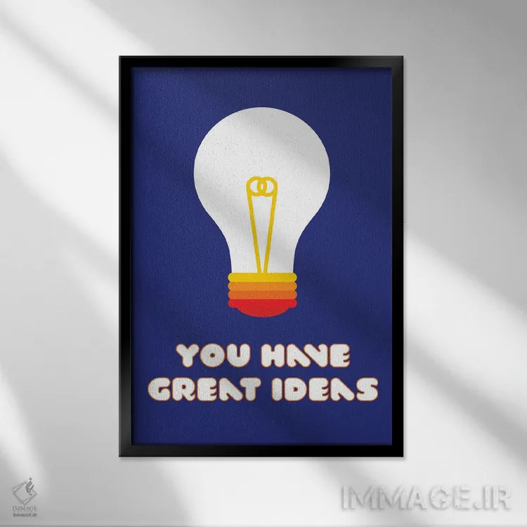 تابلو مدرن ایده های عالی اثر دیزاینز سرکا ۷۸ - نمای قابدار مشکی