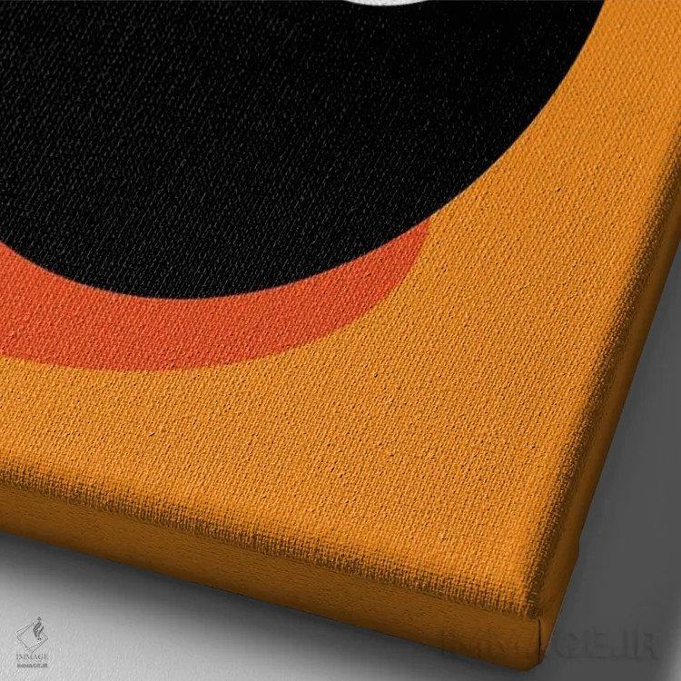 تابلو مدرن نشانه ها به بله اشاره دارند اثر دیزاینز سرکا ۷۸ - نمای نزدیک بافت بوم