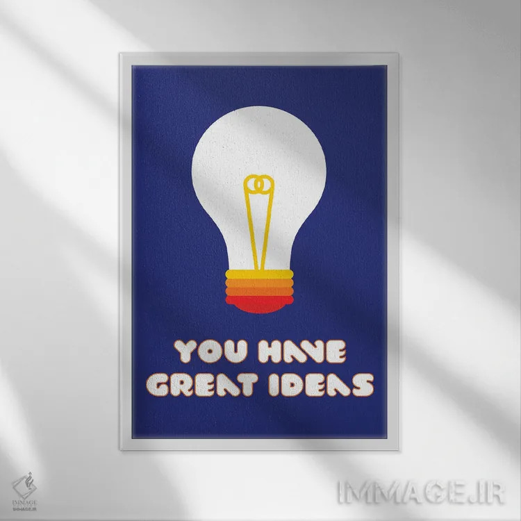 تابلو مدرن ایده های عالی اثر دیزاینز سرکا ۷۸ - نمای قابدار سفید