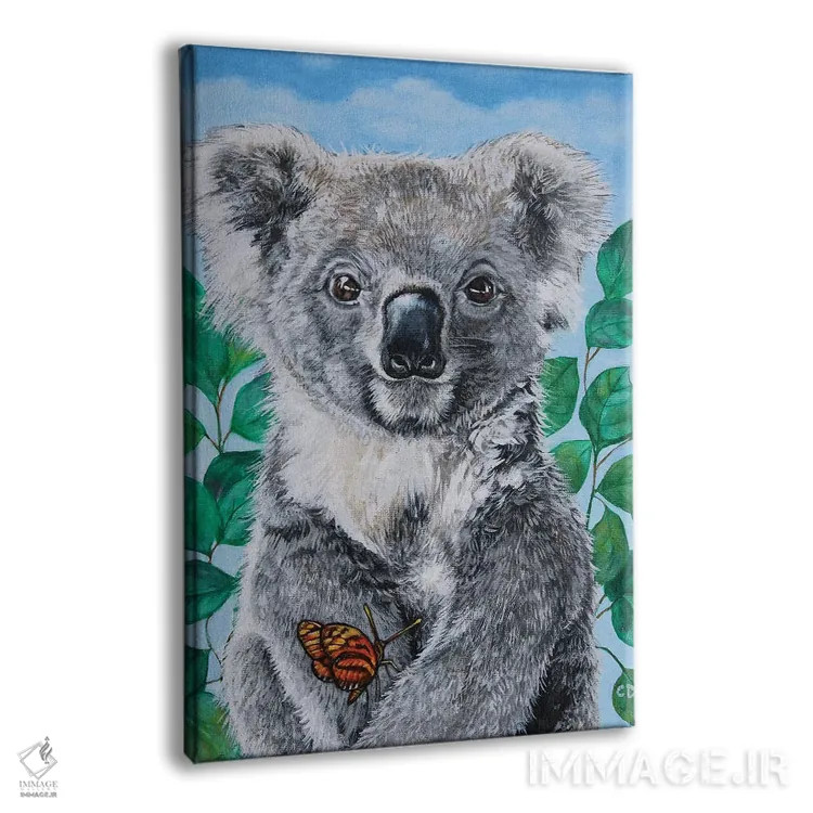 تابلو دکوراتیو کوالا اثر سیندی دودس - نمای پرسپکتیو محصول