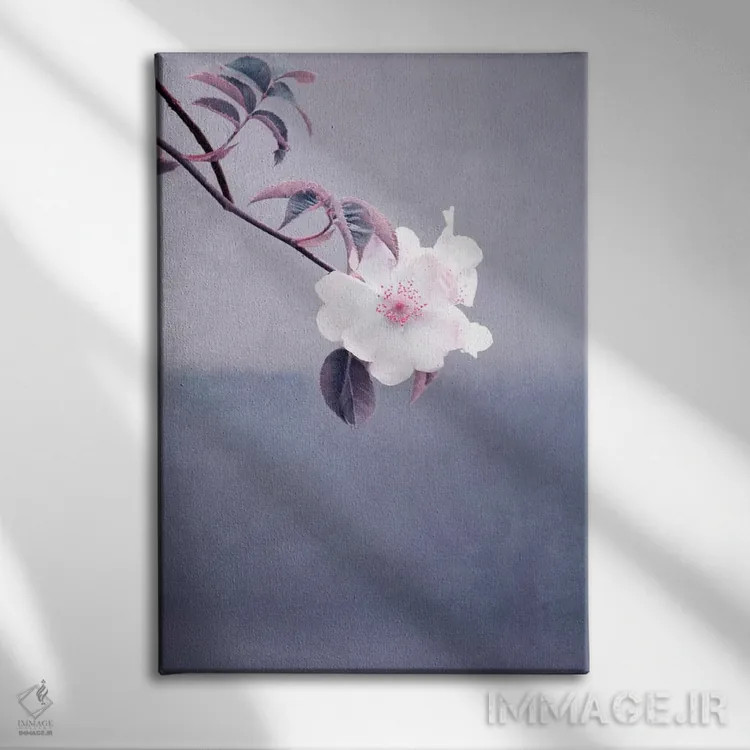 تابلو دکوراتیو رز وحشی اثر کلودیا دروسرت - نمای روبهرو روی دیوار