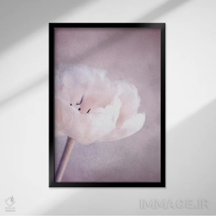 تابلو دکوراتیو آوریل اثر کلودیا دروسرت - نمای قابدار مشکی