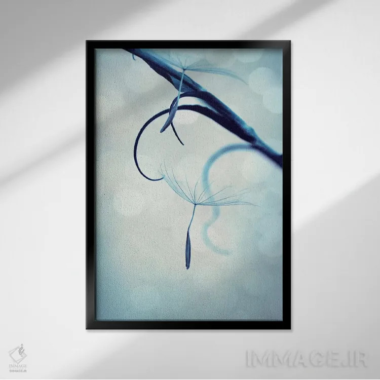 تابلو دکوراتیو شناور بودن اثر کلودیا دروسرت - نمای قابدار مشکی