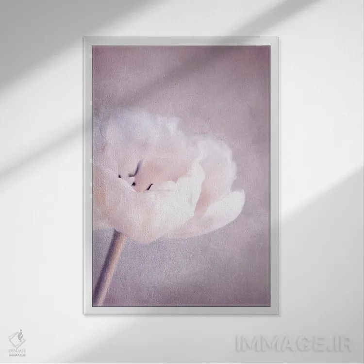 تابلو دکوراتیو آوریل اثر کلودیا دروسرت - نمای قابدار سفید