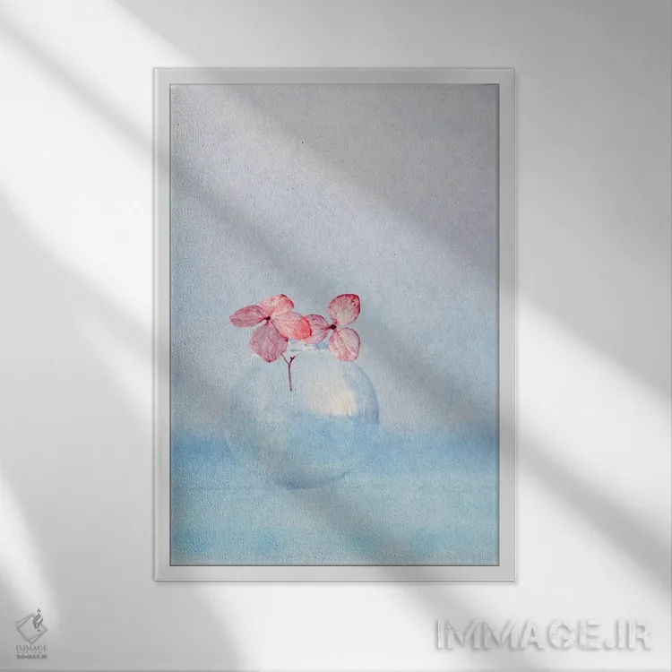 تابلو دکوراتیو چیزهای کوچک اثر کلودیا دروسرت - نمای قابدار سفید