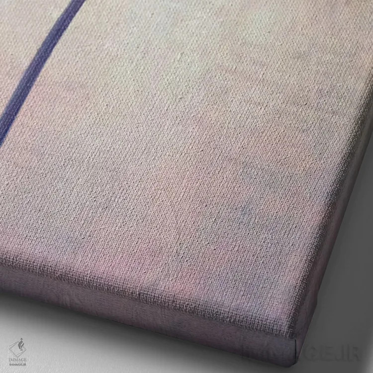 تابلو دکوراتیو یاس بنفش اثر کلودیا دروسرت - نمای نزدیک بافت بوم