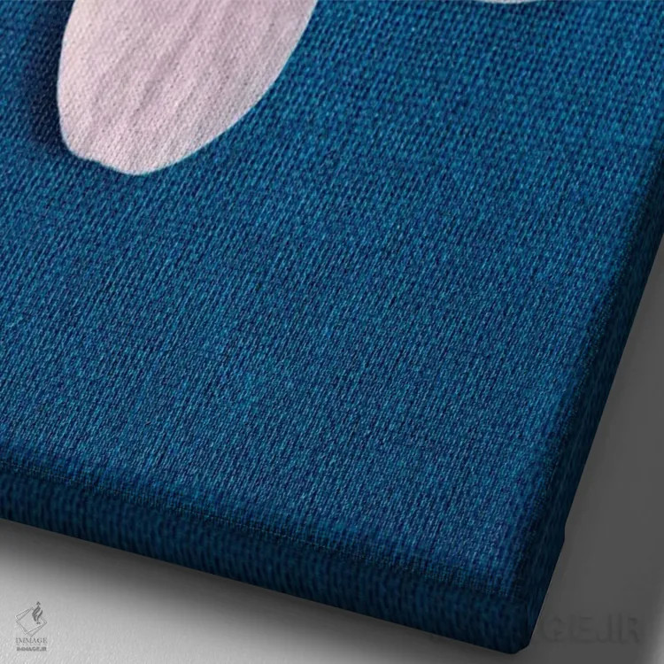 تابلو دکوراتیو برای همیشه اثر کلودیا دروسرت - نمای نزدیک بافت بوم