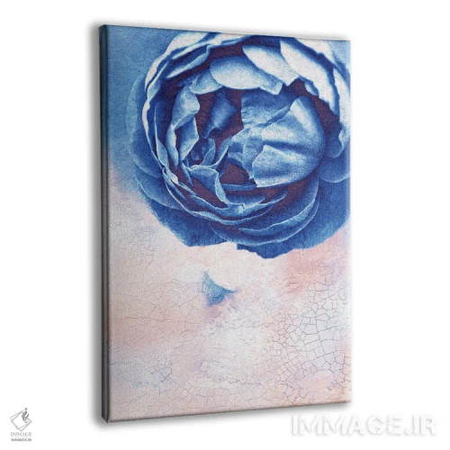تابلو دکوراتیو رز آبی اثر کلودیا دروسرت - نمای پرسپکتیو محصول