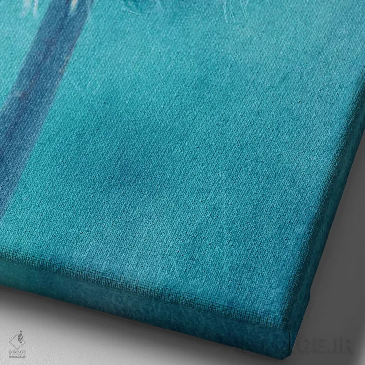 تابلو دکوراتیو قاصدک اثر کلودیا دروسرت - نمای نزدیک بافت بوم