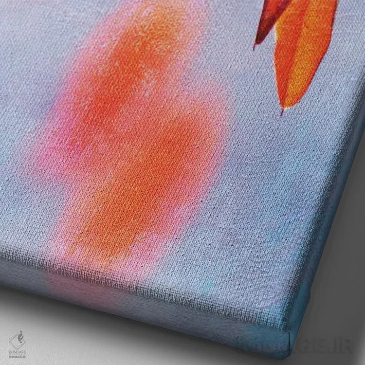 تابلو دکوراتیو نور پاییزی اثر کلودیا دروسرت - نمای نزدیک بافت بوم