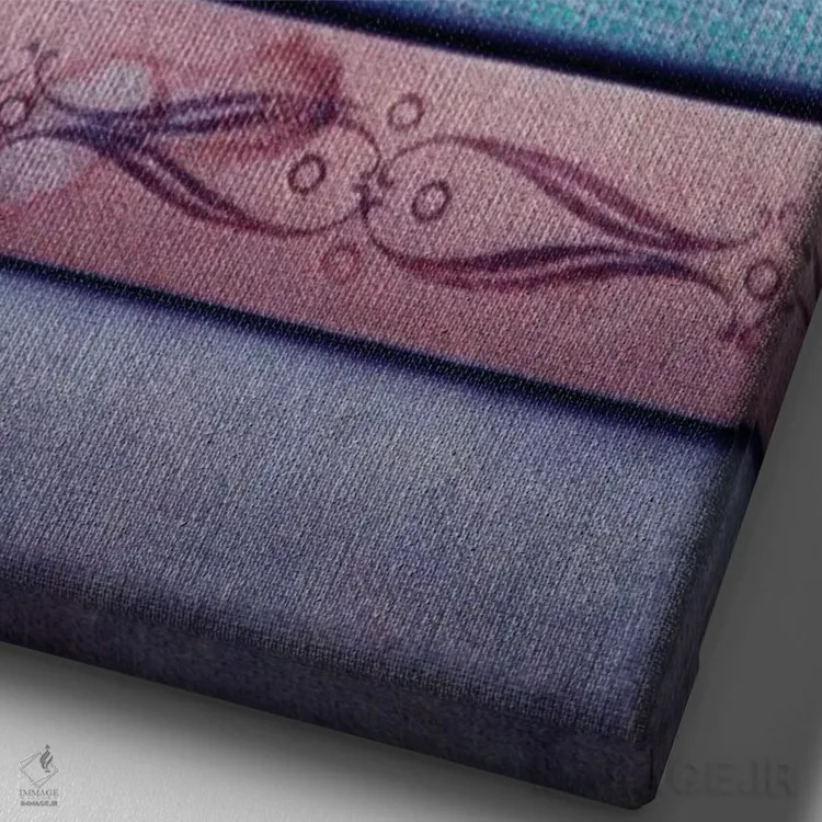 تابلو دکوراتیو هورتنسیا صورتی II اثر کلودیا دروسرت - نمای نزدیک بافت بوم