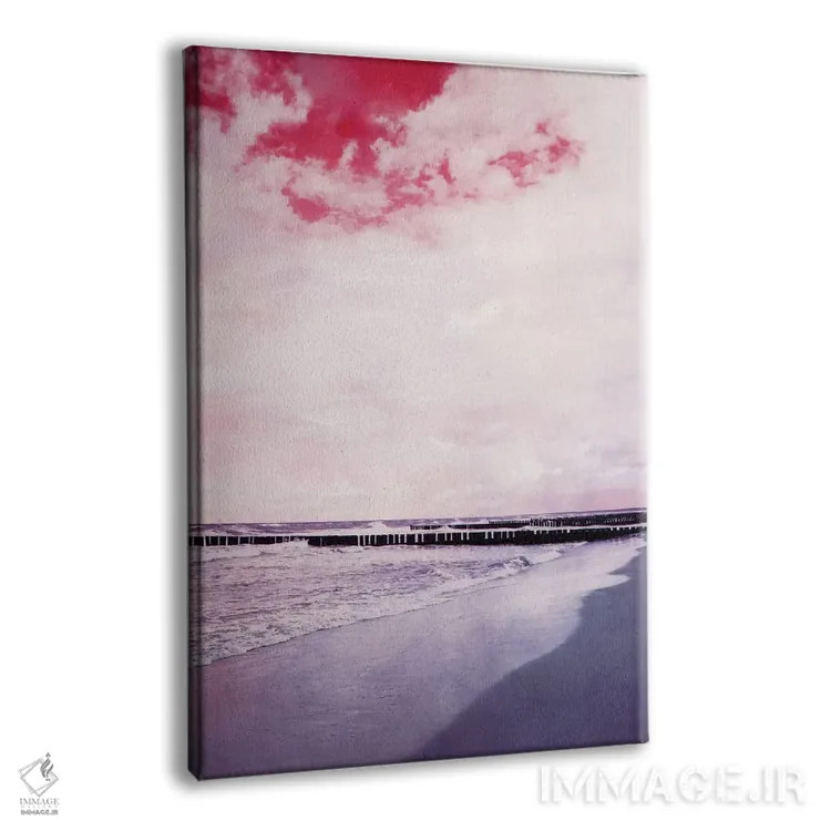 تابلو دکوراتیو ساحل اثر کلودیا دروسرت - نمای پرسپکتیو محصول