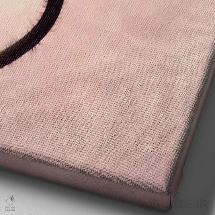 تابلو دکوراتیو شعله شقایق II اثر کلودیا دروسرت - نمای نزدیک بافت بوم