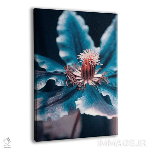 تابلو دکوراتیو آبی عمیق اثر کلودیا دروسرت - نمای پرسپکتیو محصول