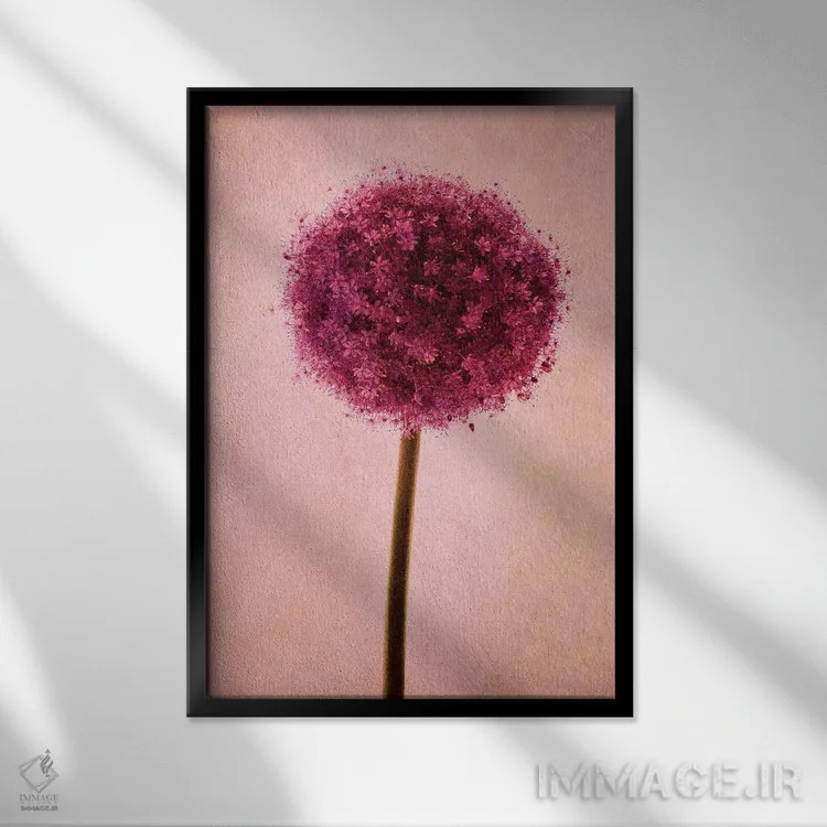 تابلو دکوراتیو آلیوم اثر کلودیا دروسرت - نمای قابدار مشکی