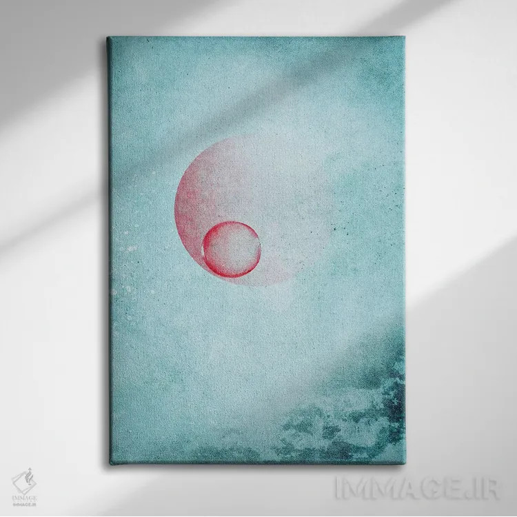 تابلو دکوراتیو شروع مجدد اثر کلودیا دروسرت - نمای روبهرو روی دیوار