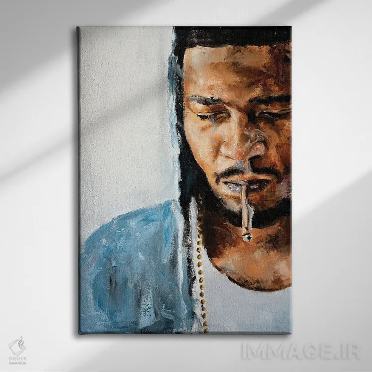 تابلو دکوراتیو کید کودی اثر کدی سن - نمای روبهرو روی دیوار