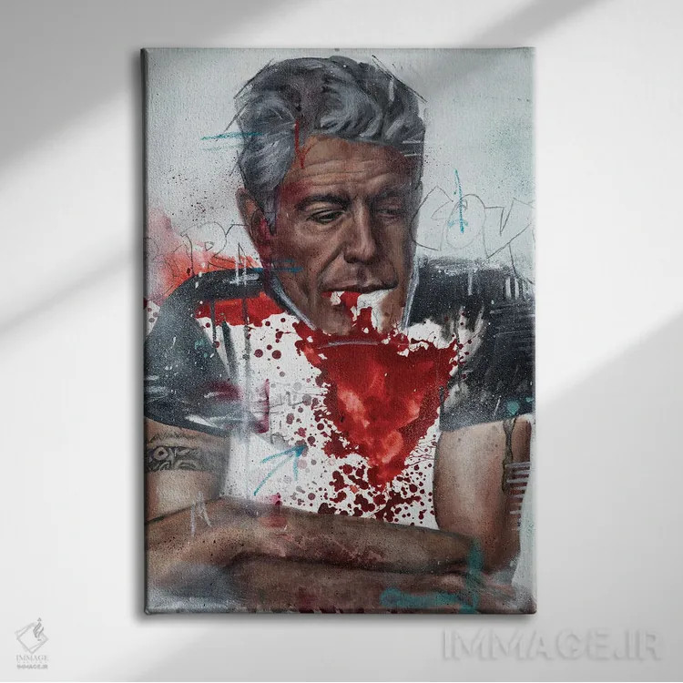 تابلو دکوراتیو عشق آنتونی بورباور اثر کدی سن - نمای روبهرو روی دیوار