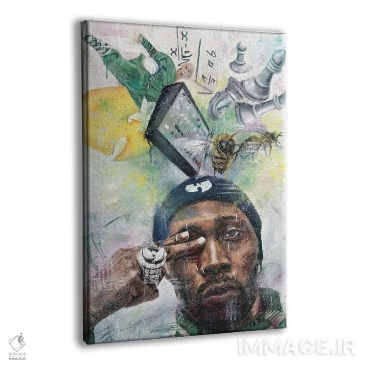 تابلو دکوراتیو آر.زی.ای اثر کدی سن - نمای پرسپکتیو محصول