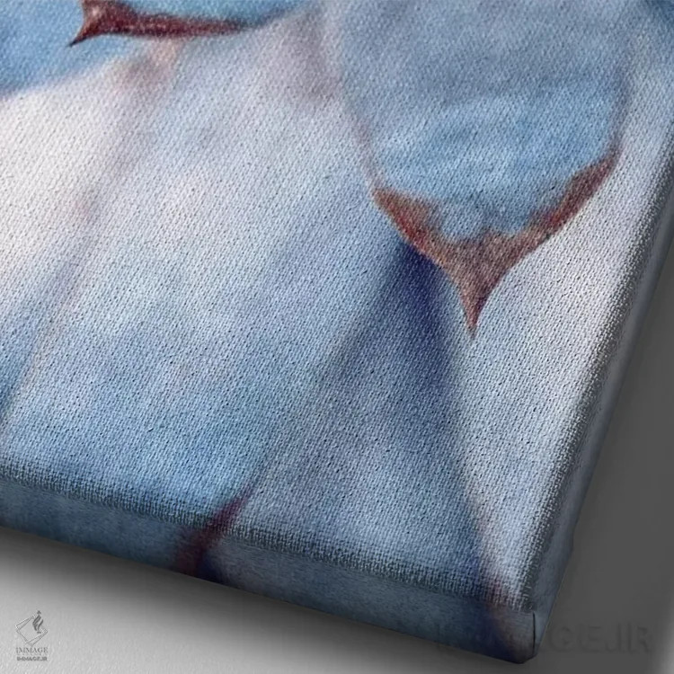 تابلو دکوراتیو معجزه اثر کلودیا دروسرت - نمای نزدیک بافت بوم