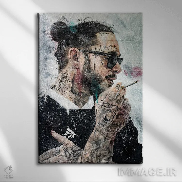 تابلو دکوراتیو پست مالون اثر کدی سن - نمای روبهرو روی دیوار