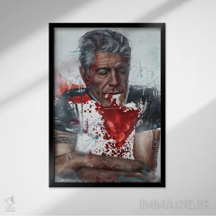 تابلو دکوراتیو عشق آنتونی بورباور اثر کدی سن - نمای قابدار مشکی